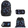 Coocazoo PORTER Midnight Dust 4tlg Schulrucksack Set