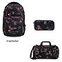 Coocazoo PORTER Pink Illusion 3tlg Schulrucksack Set