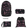 Coocazoo PORTER Pink Illusion 4tlg Schulrucksack Set