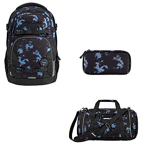 Coocazoo PORTER Midnight Dust 3tlg Schulrucksack Set