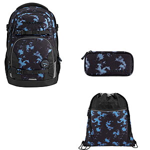 Coocazoo PORTER Midnight Dust 3tlg Schulrucksack Set