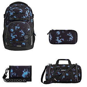 Coocazoo PORTER Midnight Dust 4tlg Schulrucksack Set