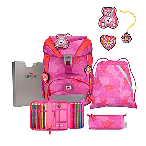 DerDieDas ErgoFlex Roses Schulrucksack Set