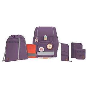 Lässig Boxy Schulranzen-Set Unique purple