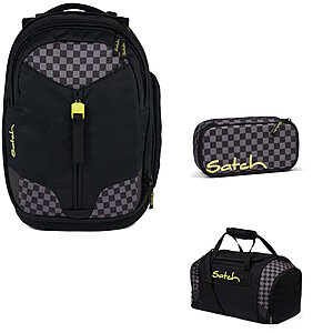 Satch Match Dark Skate 3tlg Schulrucksack-Set