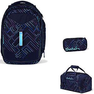 Satch Match Purple L 2024 3tlg Schulrucksack-Set