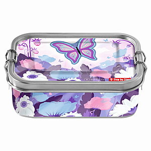 Step by Step Edelstahl Lunchbox Butterlfy