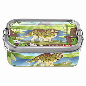 Step by Step Edelstahl Lunchbox Dino Dres