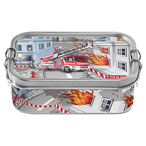 Step by Step Edelstahl Lunchbox Fire Engine