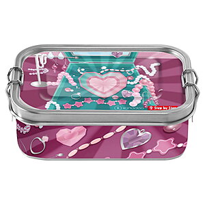 Step by Step Edelstahl Lunchbox Glitter Heart