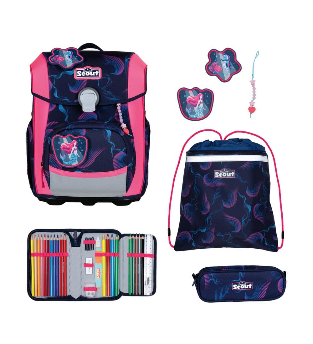 Scout Neo Schulranzen Set Mystic Sea 5-teilig